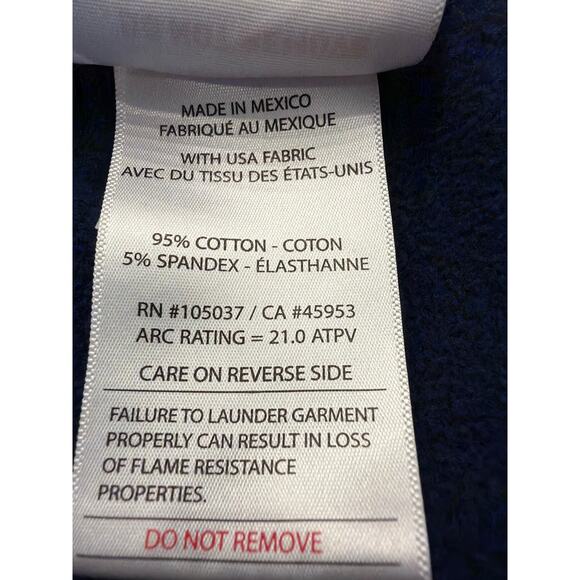 Ariat FR  (flame resistant) Full Zip navy hoodie LG - Picture 6 of 13